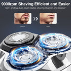 Electric Razor for Men, 9000 RPM Smooth Rotary Shaver