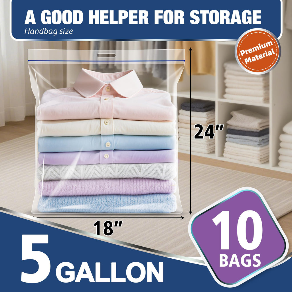 5 Gallon Extra Large Zipper Bag