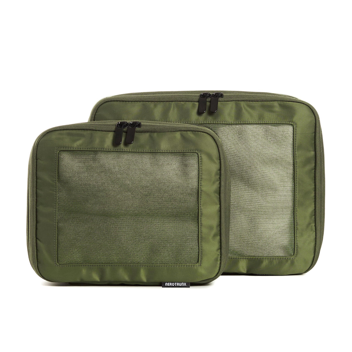Compression Packing Cubes for Travel, 2-Pack, Olive