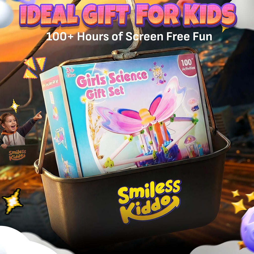 Science Kit for Girls 100+ Experiments, STEM Toys | Educational Projects, Fun Experiments, Step-by-Step Instructions