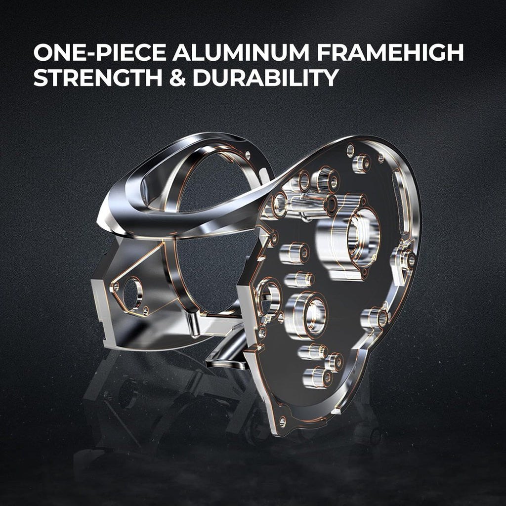 Alinox 400 Baitcasting Reel, 38LB Drag, Aluminum Frame | Freshwater saltwater, line cast alarm, 8+1 bearings, 6.6/8.1