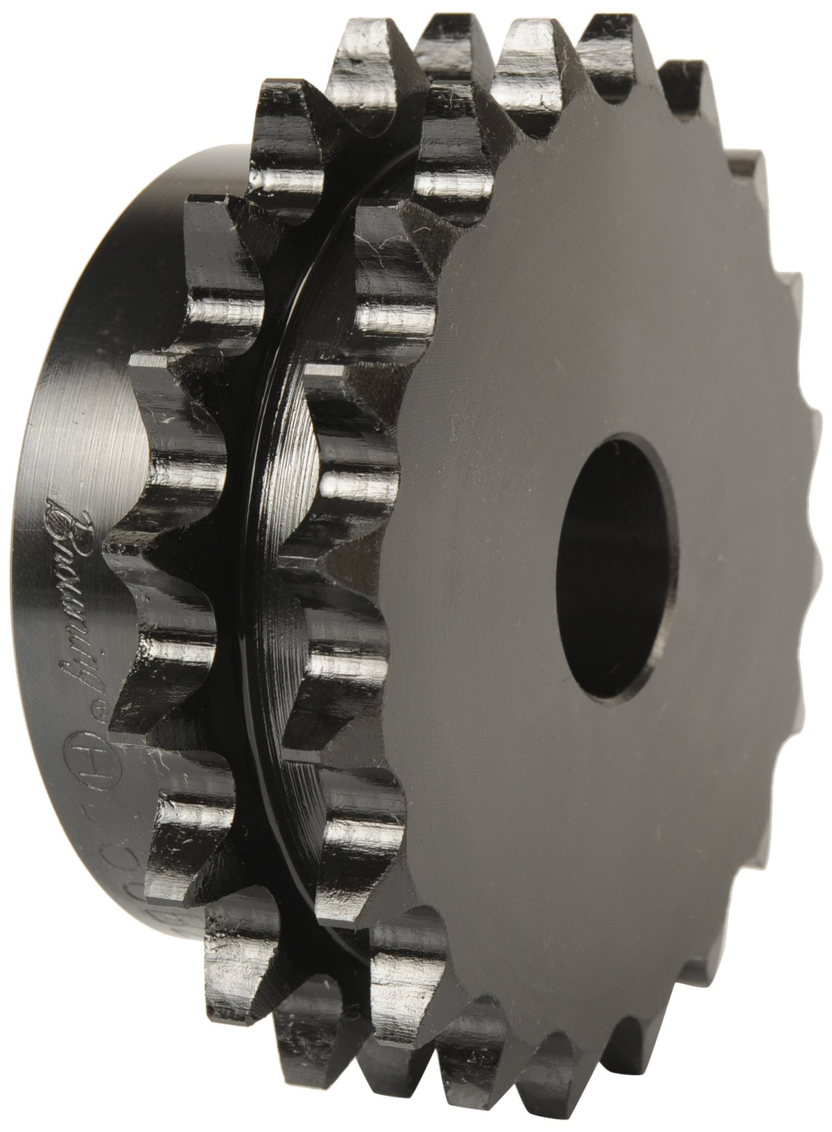 Browning D80B11 Minimum Bore Double Roller Chain Sprocket, 2 Strands, Steel, 3/4" Stocked Bore, 11 Teeth
