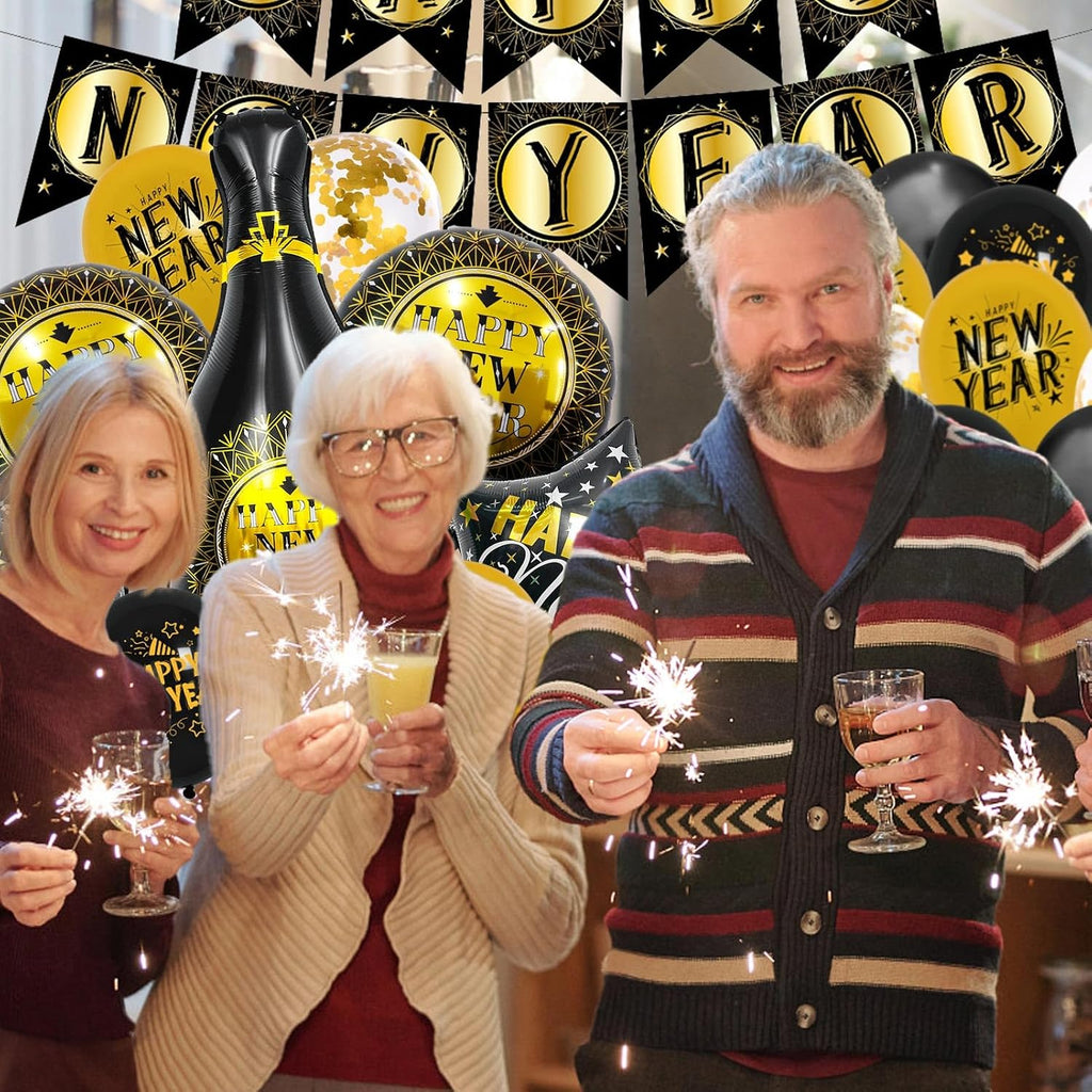 New Years Decorations Party Supplies 2026 30PCS Happy New Years Eve Balloons Decorations for 2026 Photo Props Party