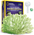 National Geographic Jumbo Glow-in-the-Dark Crystal Growing Kit for Kids | Grow a Giant Glow-in-the-Dark Crystal in