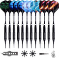 Darts Plastic tip 12 Pcs Soft tip Darts for Electronic Dart Board | 12 Elegant Professional Soft Tip Darts（18g）, 24