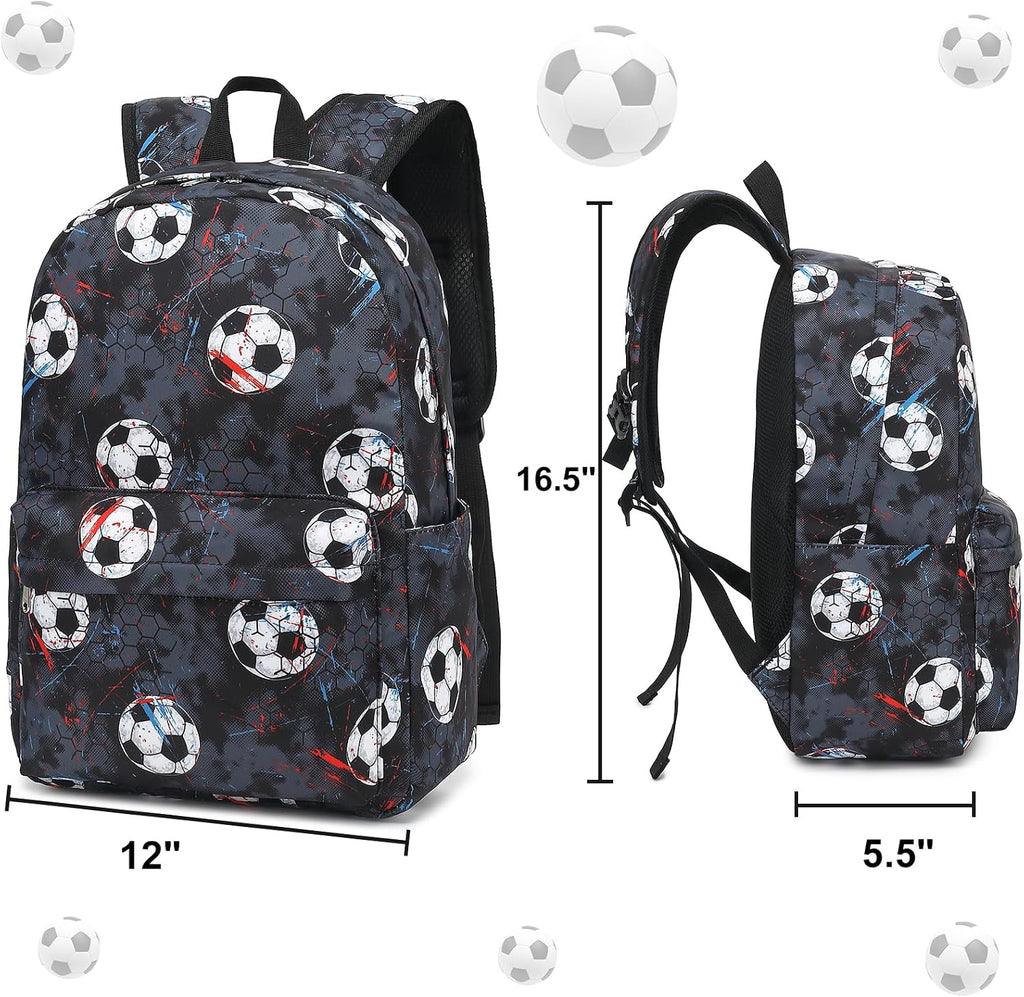 Preschool Backpack for Kids Boys Soccer Backpack Toddler Kindergarten School Bookbags for Age 3-8