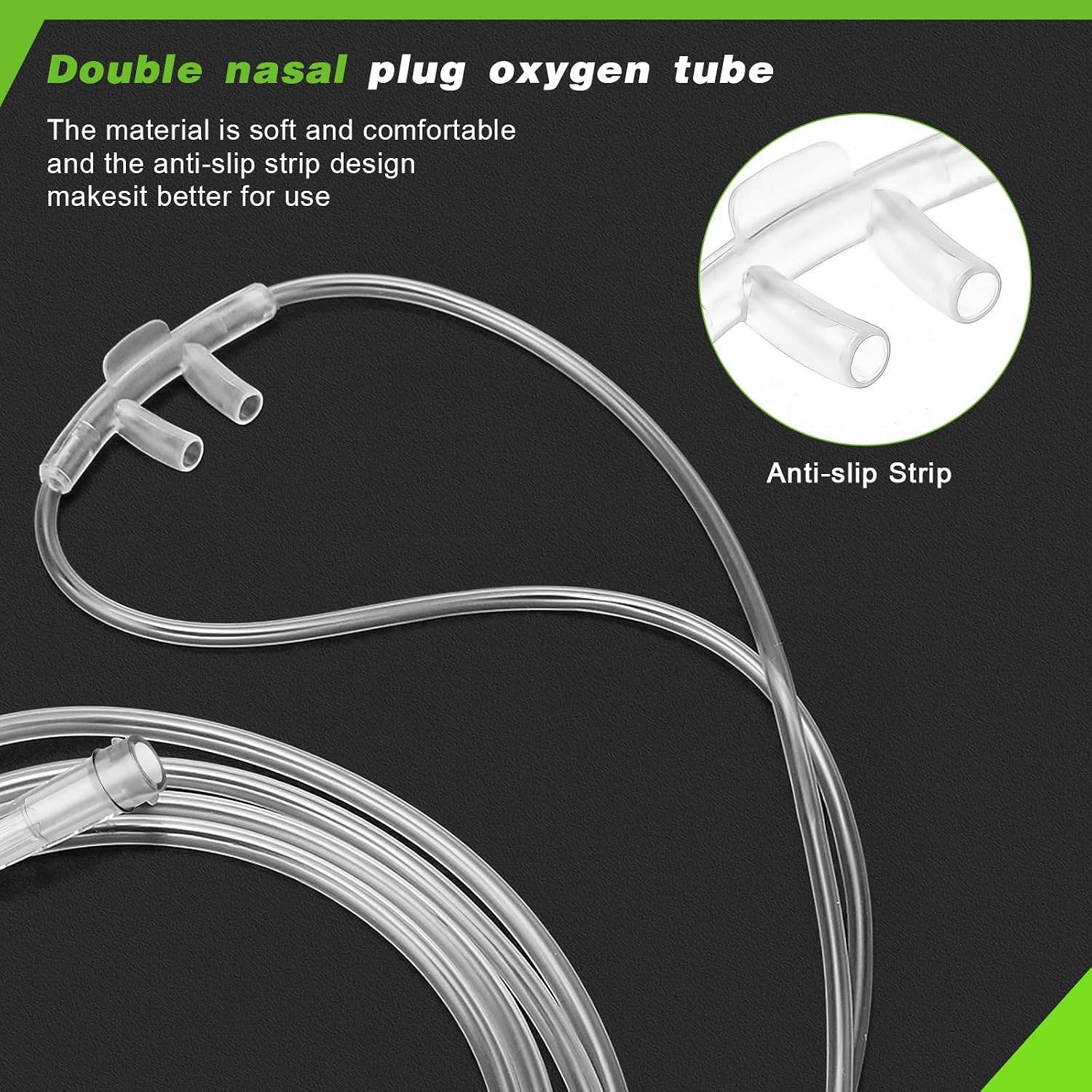 Adult Soft Nasal Oxygen Cannula Kit(10 Pack) - 7-ft Nasal Tubing for Oxygen, Included 5PCS Nasal Cannula Oxygen