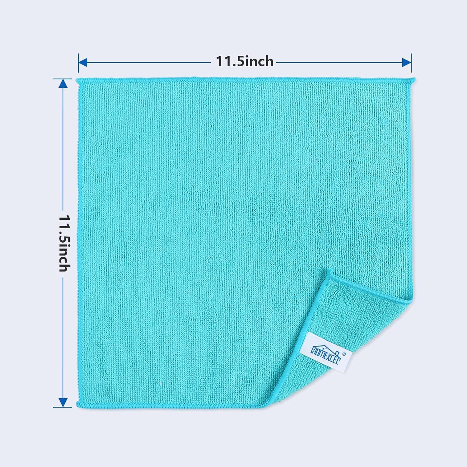 Microfiber Cleaning Cloth 210GSM, Pack of 12, Size:11.5" x 11.5", Ultra-Soft, High-Density Non-Abrasive Cleaning