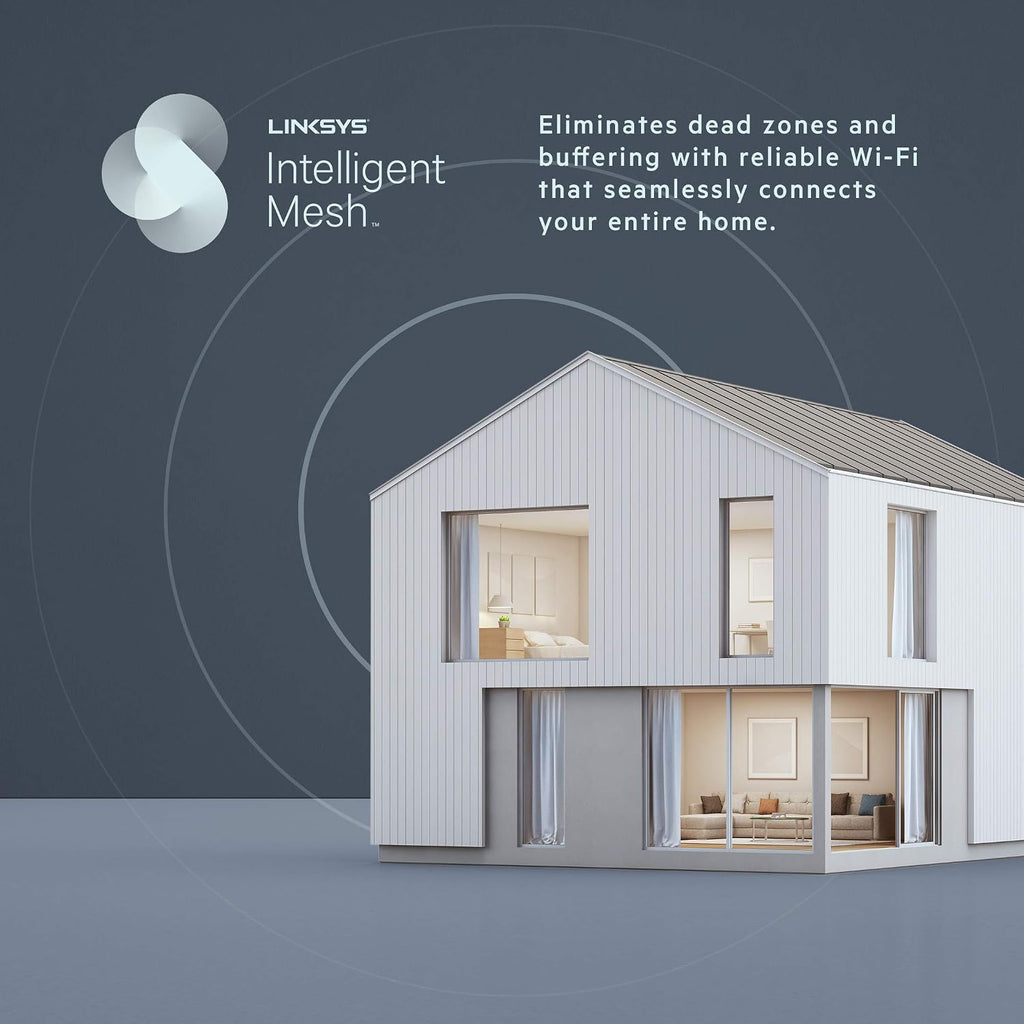 Mesh Wifi 6 Router, Dual-Band, 3,000 Sq. ft Coverage, 40+ Devices, Speeds up to 6.0Gbps - MR9600 (Renewed), 1-Pack