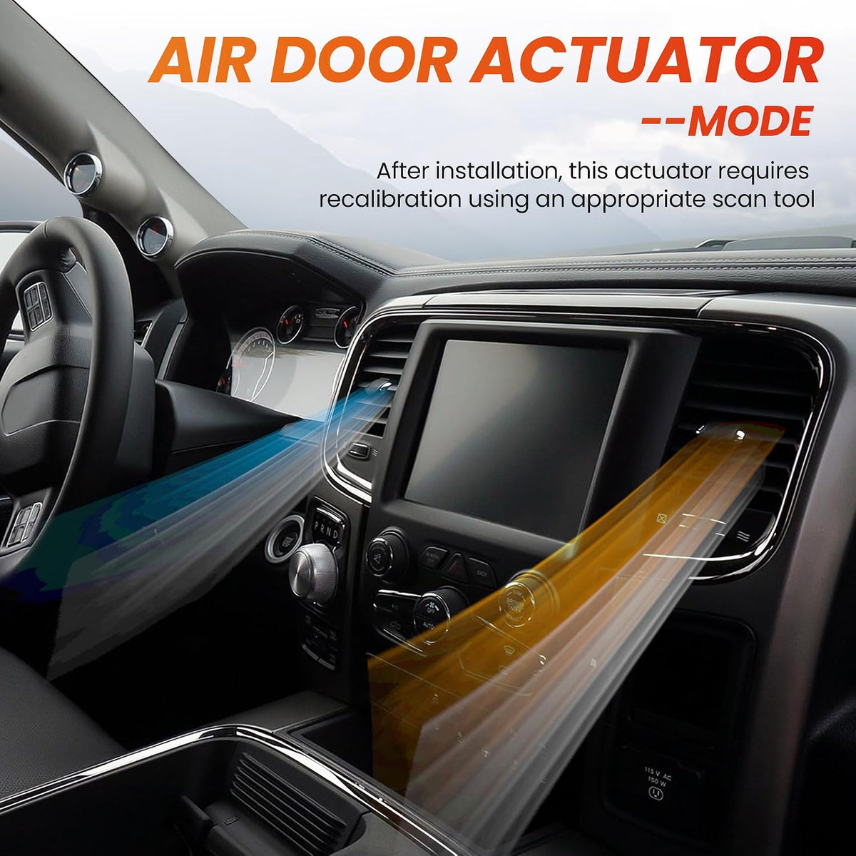 HVAC Blend Door Actuator Replaces 604-037 68004016AA Fit for Jeep Dodge