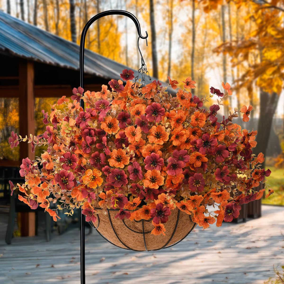 Artificial Fake Fall Plants Flowers for Outdoor Outside Decoration