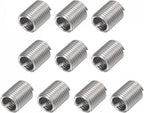 uxcell Wire Thread Inserts 1/2-13 UNC 2.0D 304 Stainless Steel Helical Type Coiled Wire Screw Repair Threaded Sleeve Steel Sheath 10pcs