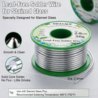 Professional Stained Glass Soldering Kit, Lead-Free Solder Wire