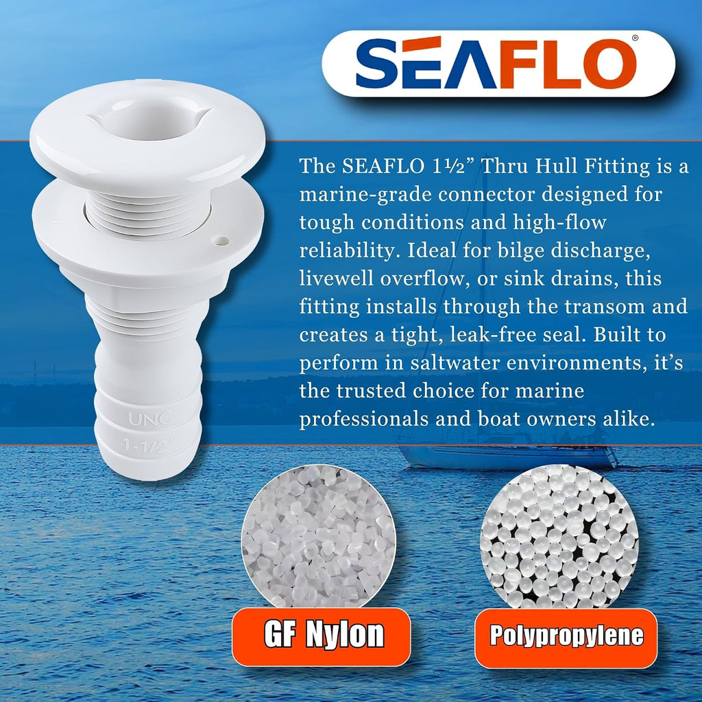 SEAFLO Thru Hull Fittings (1-1/2")