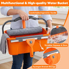 Window Cleaning Kit with 3 Gallon Bucket, 76" Long Squeegee