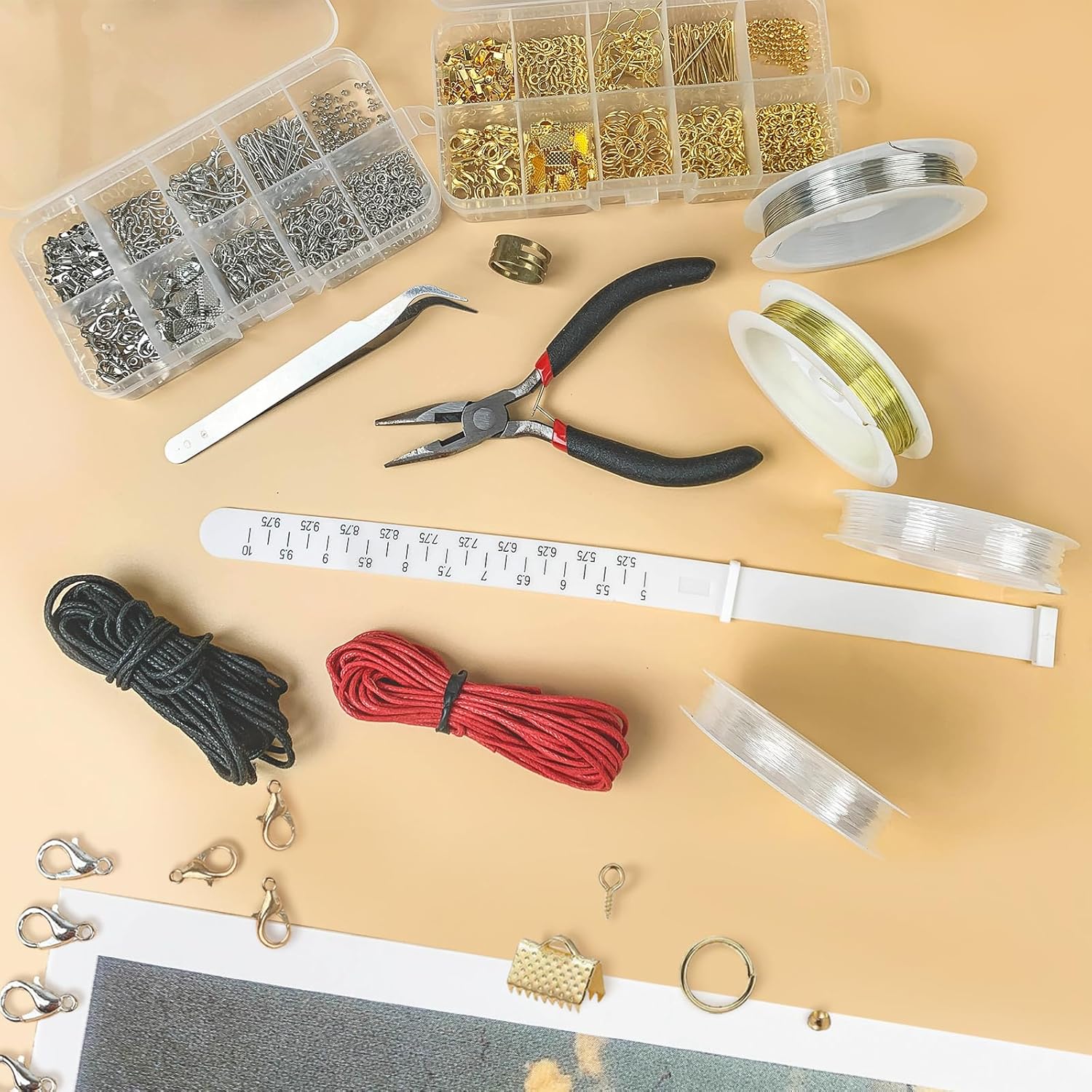 Jewelry Making Supplies Kit, Repair Tools with Accessories | Jewelry Making Kit for Adults and Beginners, Wire