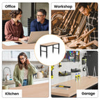 48" Adjustable Workbench, Heavy Duty Wood Workstation