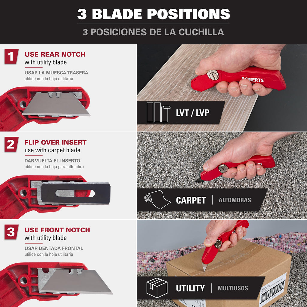 3-in-1 Carpet, Vinyl, and Utility Knife