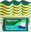 Sponges Kitchen, 24 PK Heavy Duty Dish Sponges Kitchen, Scrub Sponges