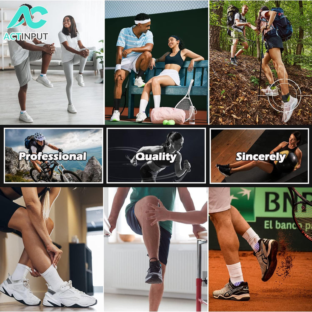 Ankle Compression Socks for Women Men - 5/7 Pairs Plantar Fasciitis Socks