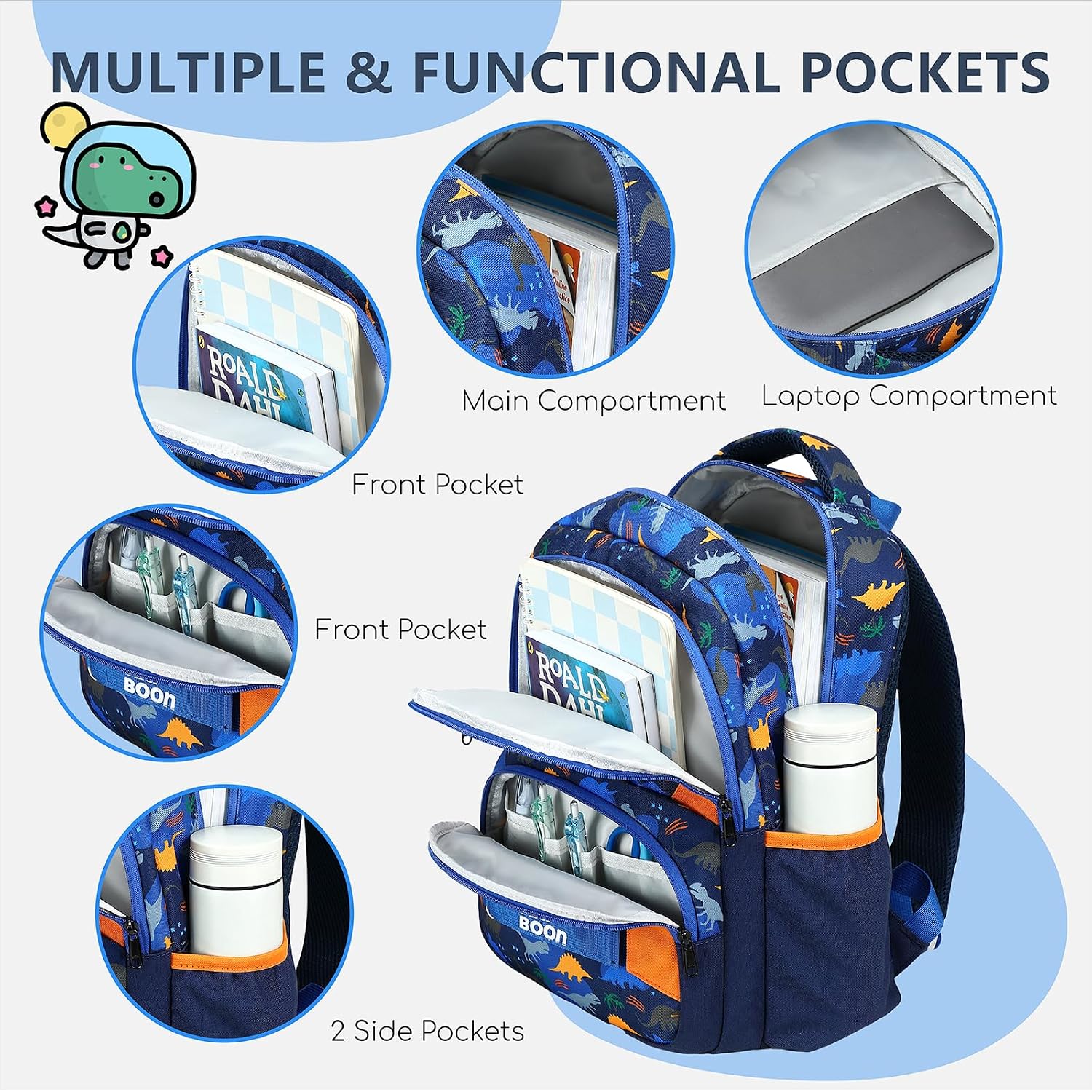 Preschool Backpack Kids School BookBags for Boys Girls Kindergarten Toddler School Bags