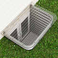 Polycarbonate Window Well Cover Outside, Heavy-Duty Egress Basement Cover with Double UV Coating, Shields from