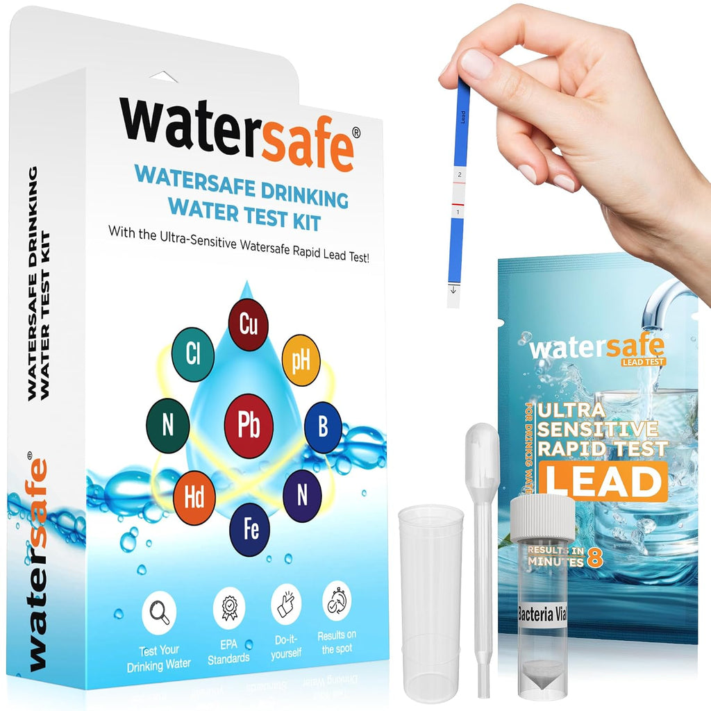 The Original Water Testing Kit for Drinking Water, Well and Tap Water, Sensitive Lead in Water Test, Bacteria