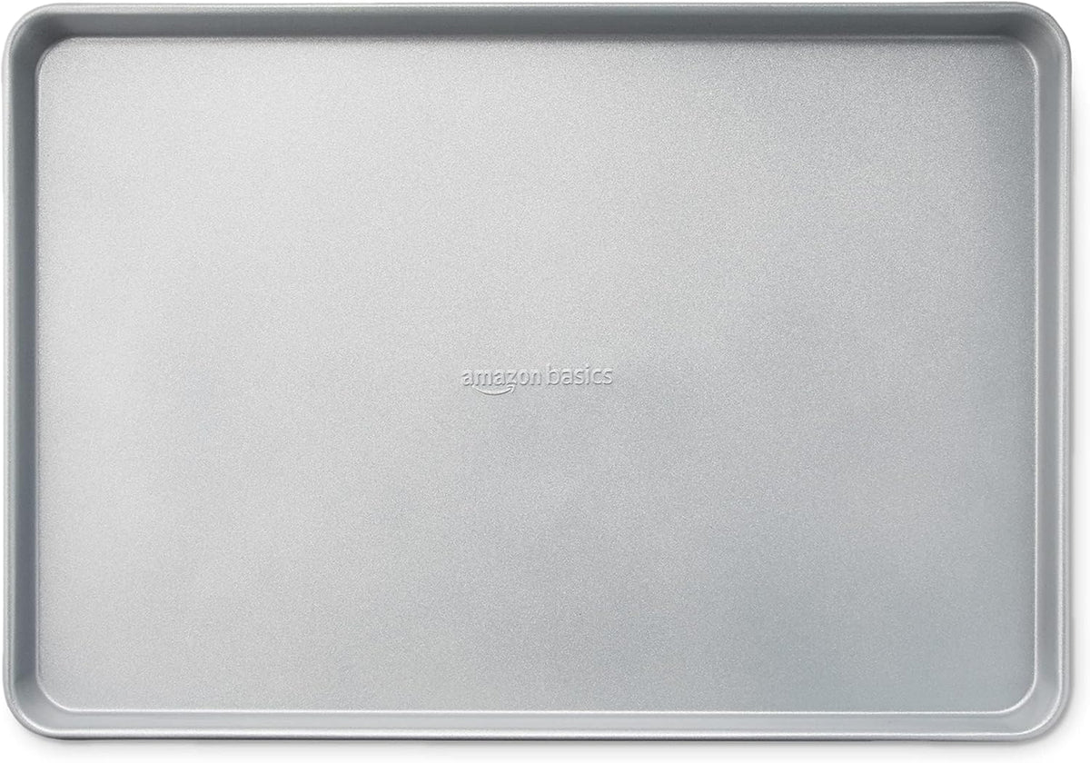 Ceramic Nonstick Baking Sheets & Cooling Rack Set, Dishwasher Safe, Oven Safe, Half Sheet Size, Gray, 2-Pack