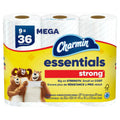 Essentials Strong Toilet Paper, 9 Mega Rolls = 36 Regular Rolls