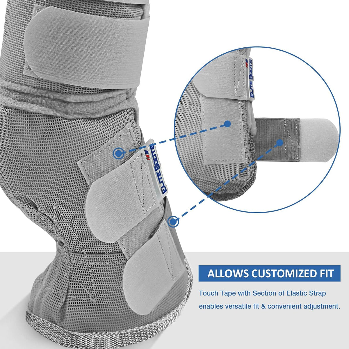 Horse Fly Boots Perfect Contoured Fit Leg Guards Dense Mesh Boots with Ventilated Comfort Reliable Protection from