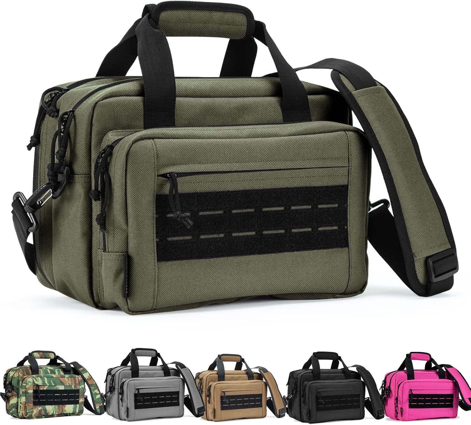 Range Bag,Pistol Case,Gun Range Bags For Handguns And Ammo Pouch 2 Pistols Soft Carrying Shooting Bag