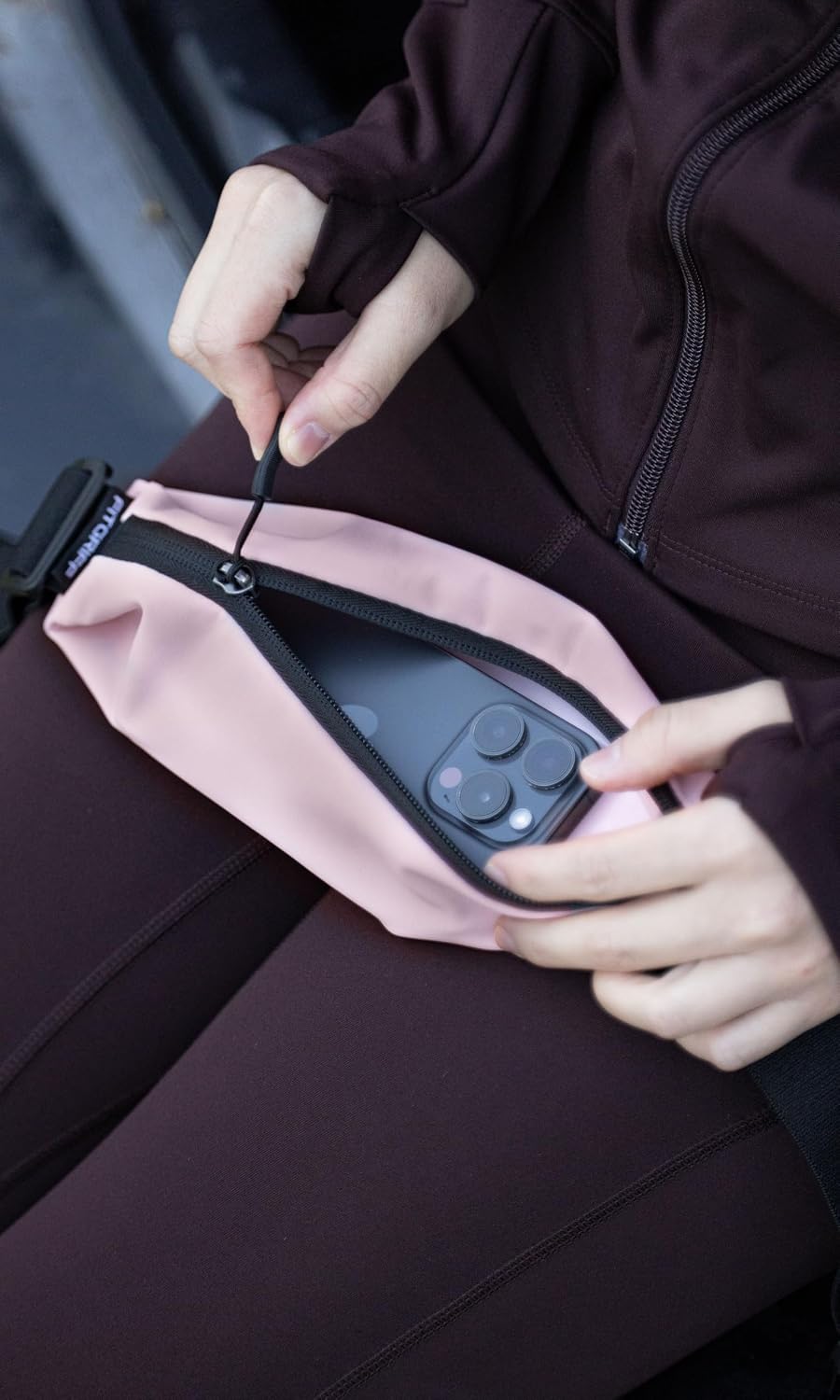 Running Belt V2 for Men & Women - Slim Fanny Pack, Phone Holder for Jogging, (Fits All Cell Phones) - Money Belt