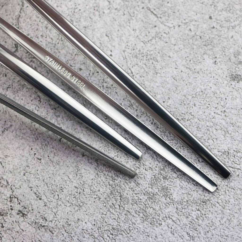 Silverware Set, Mirror Polished Silver Flatware Cutlery Set Service for 4, Shiny Finish 24 Pieces Stainless Steel