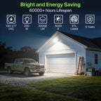 Glitgate 200W LED Parking Lot Light, 30,000LM, Slip Fitter Mount, 1 Pack
