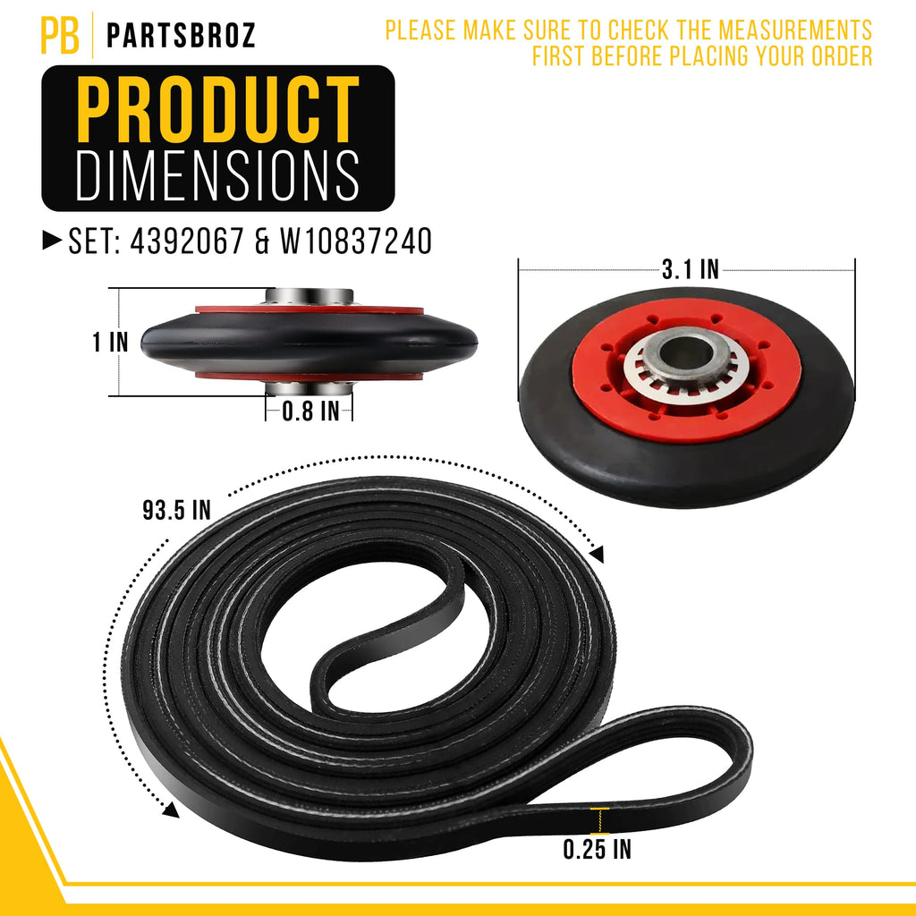 Dryer Repair Kit for Amana NED7500VW1
