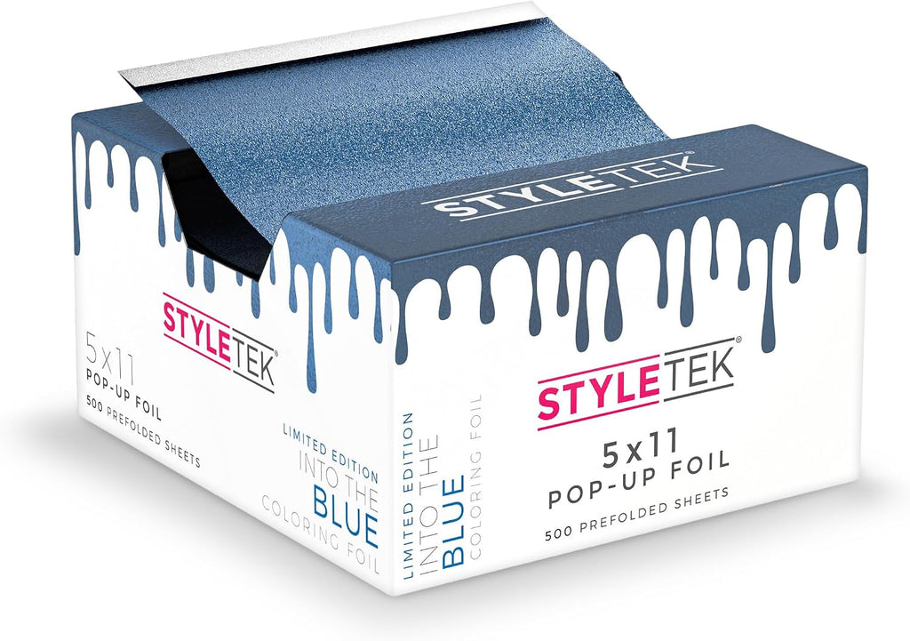 Blue 5x11 Pop-Up Foil, Alluminum Foil Sheets, 500 per, Heavy Emboss
