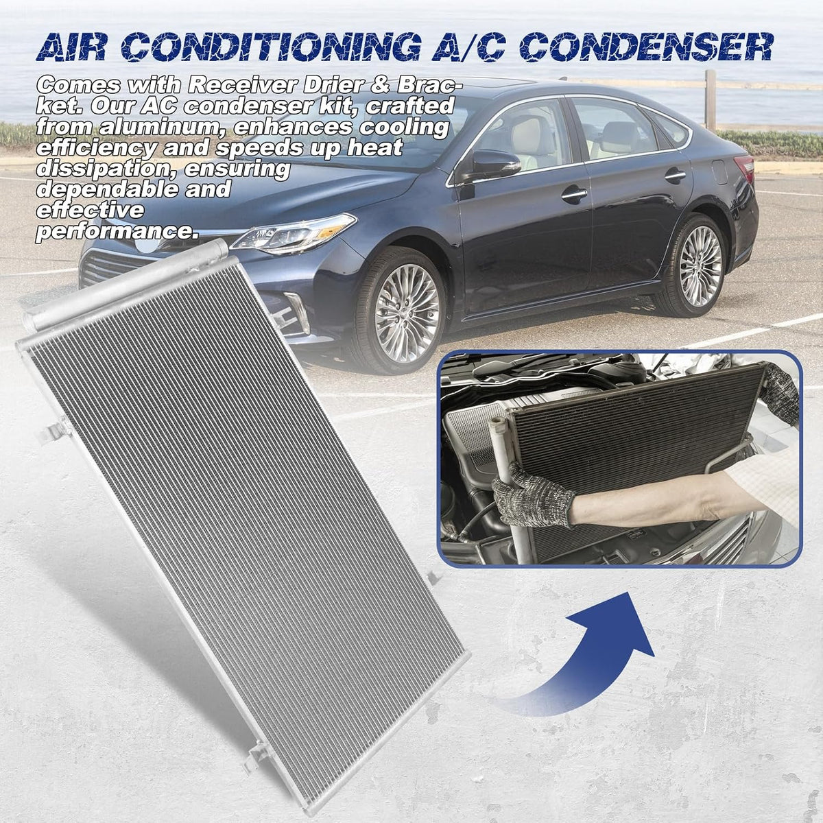 Air Conditioning A/C Condenser Compatible with Toyota Camry/Avalon # 3995