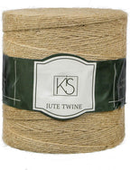 Premium Natural Jute Twine 1500 Feet 2mm - Smell Free 3 Strand, DIY Projects, Crafts, Decoration, Hobby, PET
