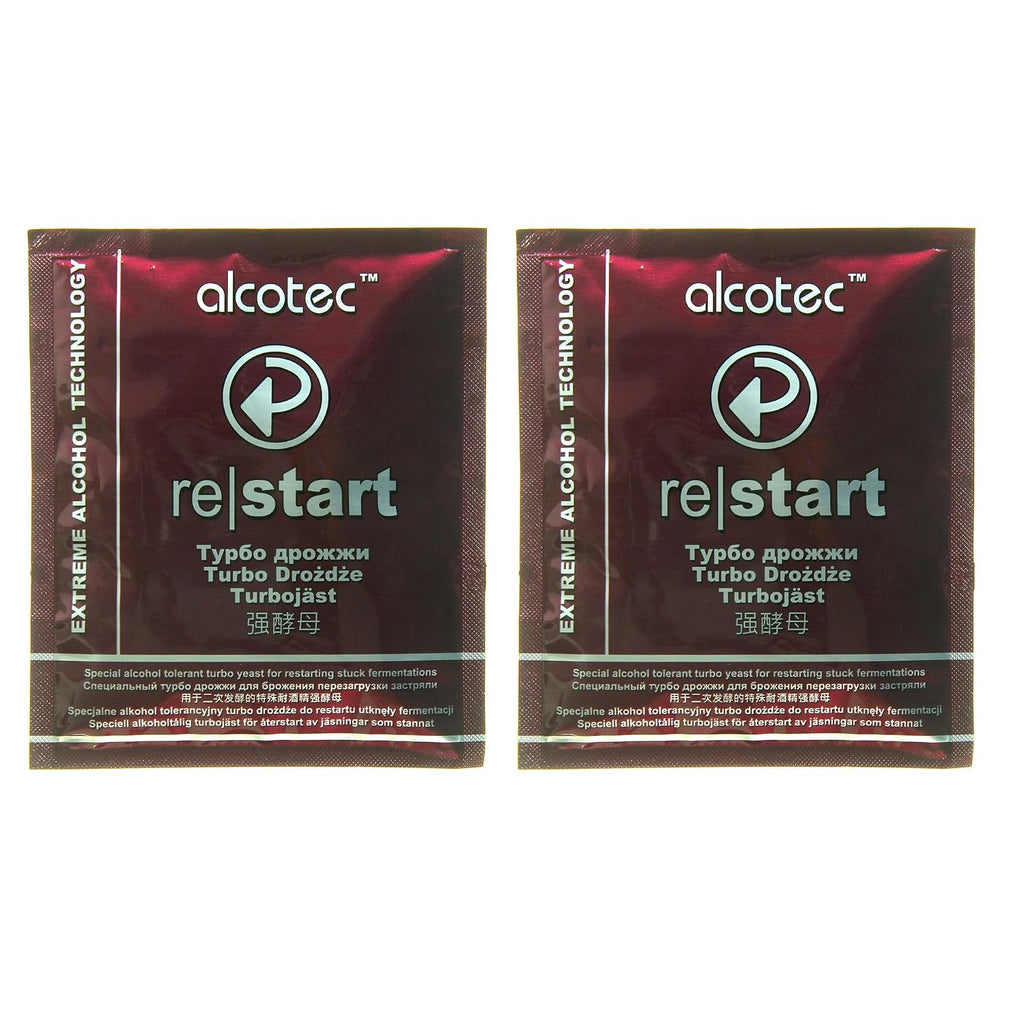 ReStart Turbo Yeast | Super Yeast Designed For Stuck Fermentation | Wine Yeast for Wine Making | (Pack of 2)