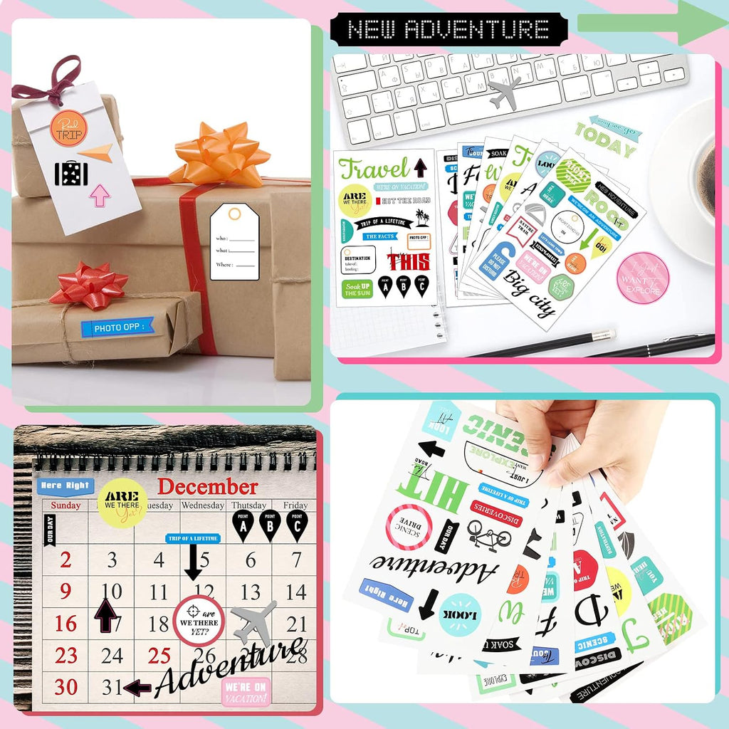 30 Sheet Scrapbooking Sticker Decals 500 Pieces Happy Family Friend Theme Waterproof Sticker Multi Style Vinyl