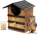 Screech Owl House for Outdoors, Weatherproof Large 14.5"x9.4"x7.8"