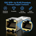 10G SFP+ to RJ45 Transceiver Up to 30m Ethernet Adapter