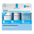 La Roche-Posay Effaclar Daily Acne Kit with Cleanser, Toner & Moisturizer | Salicylic acid acne cleanser, pore