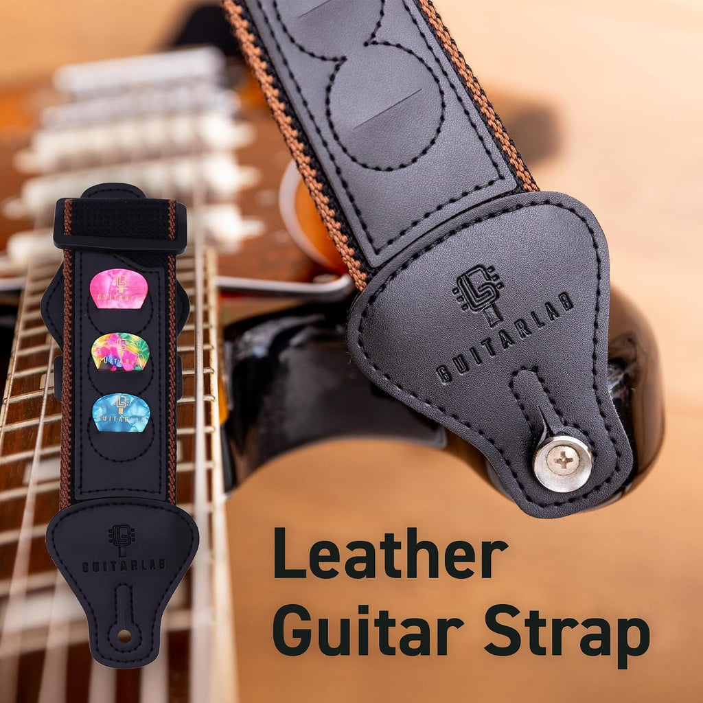 Guitar Accessories Kit - Strap, Capo, Tuner & Picks Gift Set | For electric, acoustic & bass players; beginner