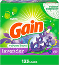 Powder Laundry Detergent, Lavender Scent, 133 Loads, 123 OZ
