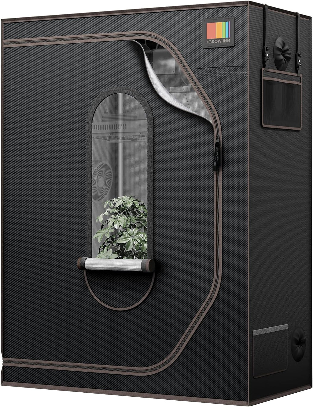 THE Growing 2x4 Grow Tent Frame & Cover Only, 48x24 Indoor Plant Grow Tent | 1000D heavy duty Mylar canvas, 16mm