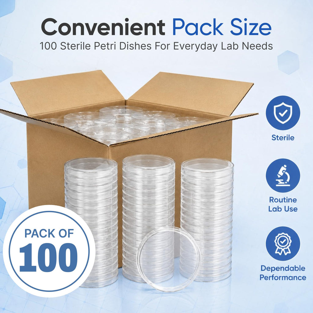 229697SP, 100mm x 15mm Petri Dish, Slippable (Pack of 100)