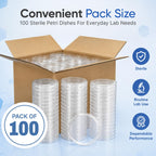229697SP, 100mm x 15mm Petri Dish, Slippable (Pack of 100)