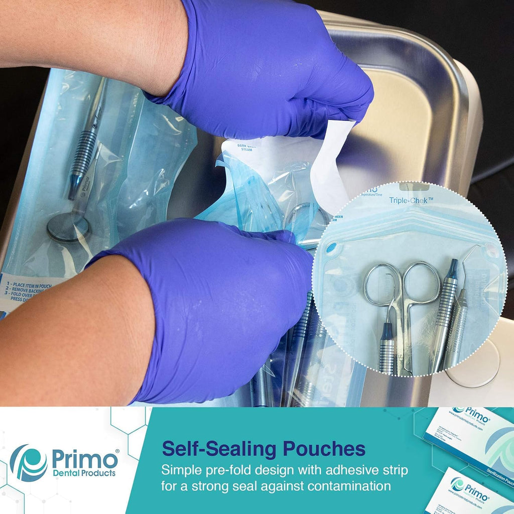SP500 Self Seal Sterilization Pouches -Autoclave Sterilizer Bags for Dental Tools -Sterilization Bags for Nail