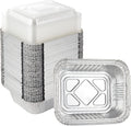 5.5" x 4.5"(100Pack) Disposable Takeout Pans with Clear Lids
